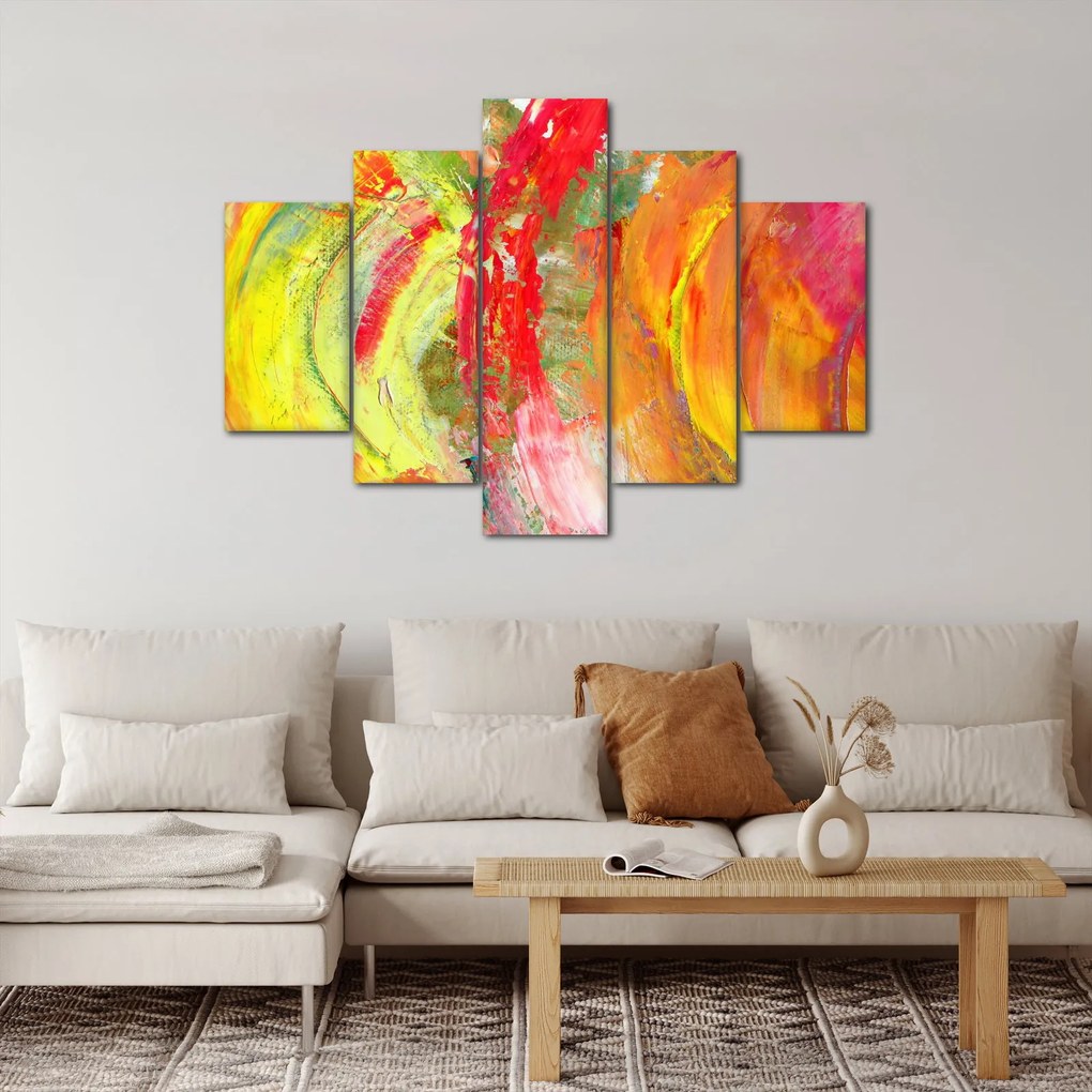 Obraz abstrakcie - maľba (150x105 cm)