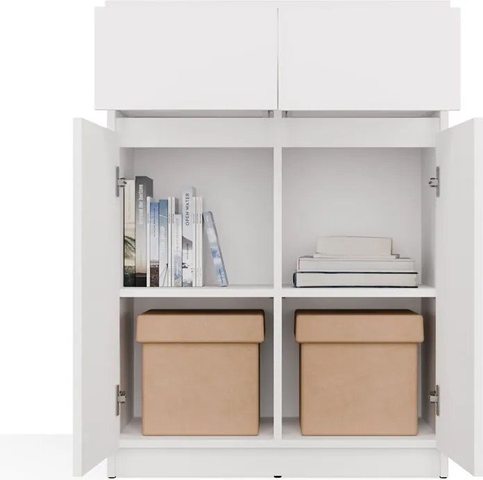 Komoda Malwa 2DD2S 70 cm biela