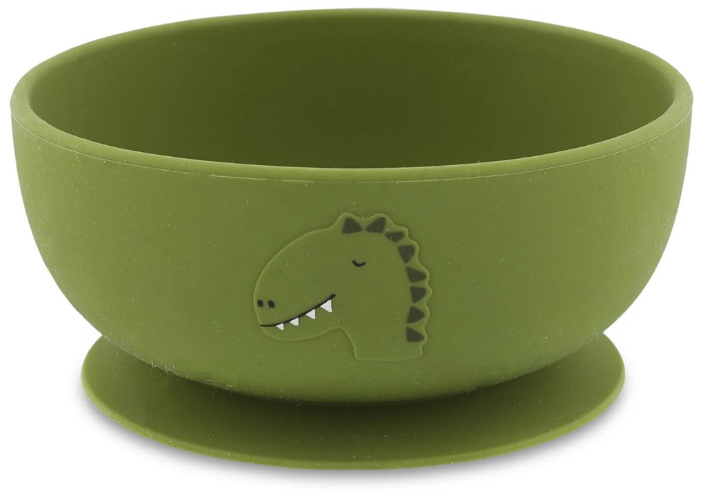 Detská silikónová miska s prísavkou Mr. Dino