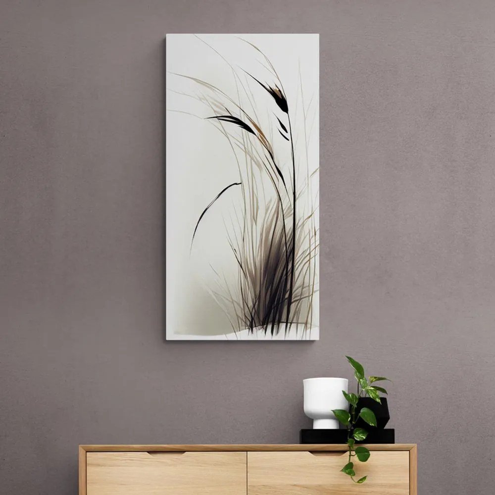 Obraz suchá tráva s nádychom minimalizmu Varianta: 50x100