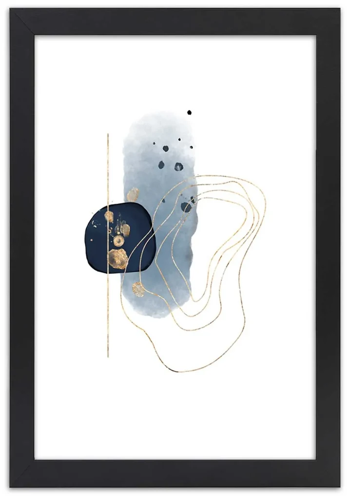 Gario Plagát Tvary a línie abstraktné Farba rámu: Bez rámu, Rozmery: 40 x 60 cm