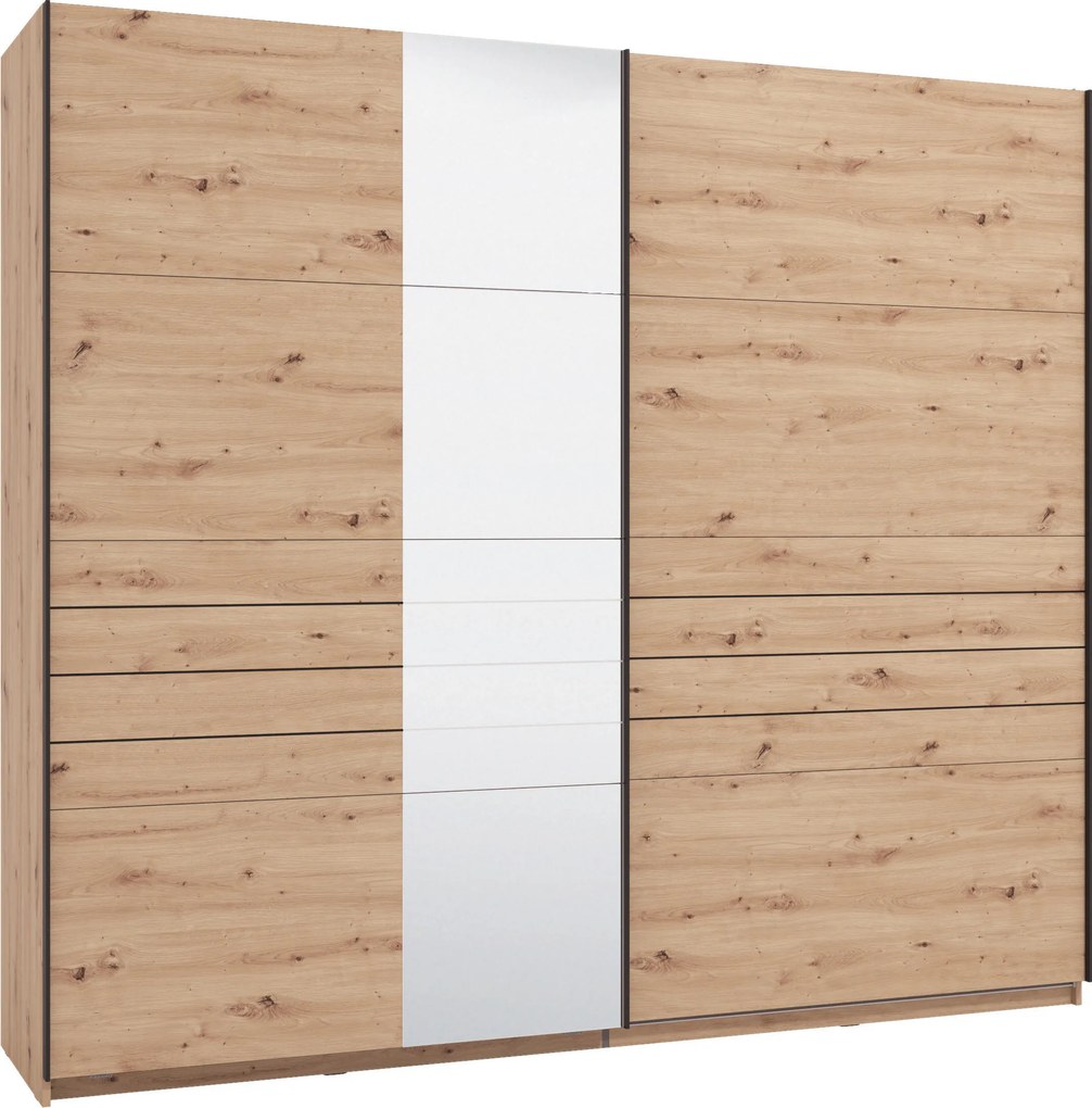 XXXLutz ŠAT. SKRIŇA S POSUV. DVERAMI, dub artisan, 245/217,5/61 cm Xora - Skrine - 000834015305