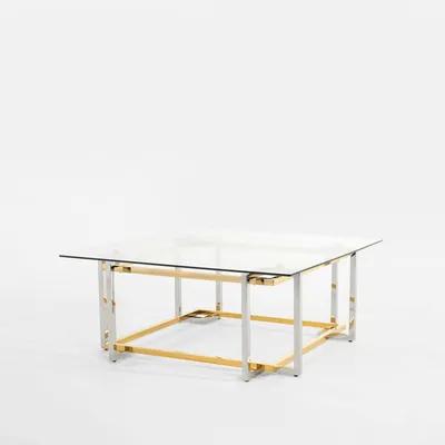 Stôl EFRONDIT so sklenenou doskou