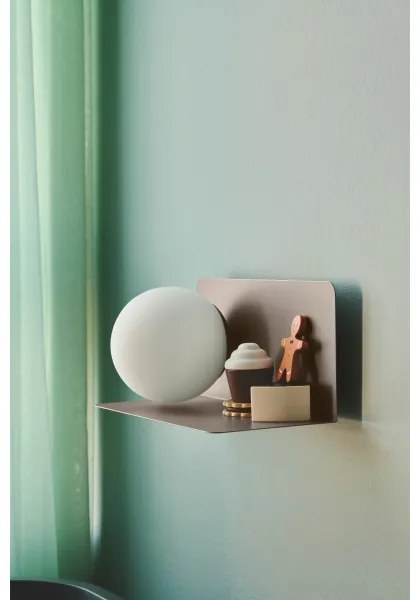 Nordlux - Nástenné svietidlo s poličkou LILIBETH 1xE14/25W/230V hnedá