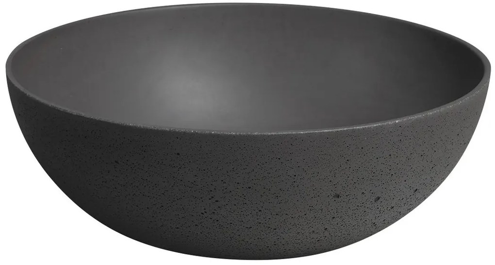 Sapho Sapho, FORMIGO betónové umývadlo na dosku, priemer 39cm, antracitová, FG316