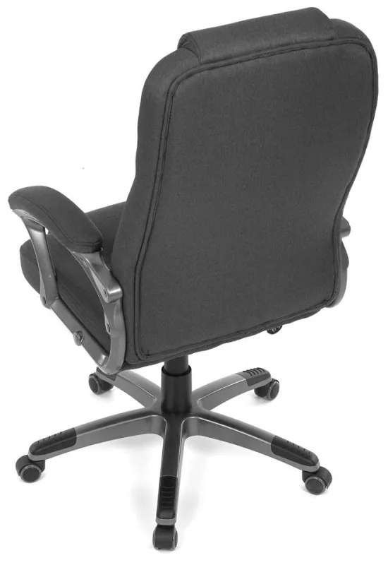 Kancelárske kreslo DEXTER — látka, sivá