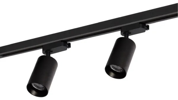 Bodové svietidlo v lištovom systéme PIPE 4xGU10/10W/230V čierna
