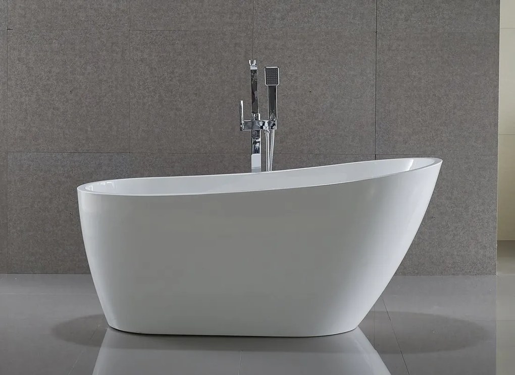 Aqualine Aqualine, TISA voľne stojaca vaňa 150x75 cm, biela, E1575