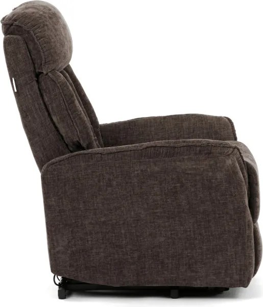 Polohovacie kreslo hnedé, elektrické TV-H9727 BR2