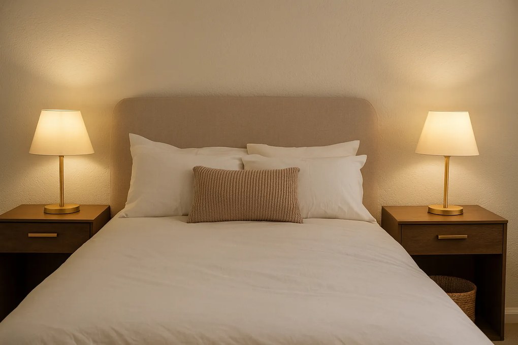 Súprava 2 stolových lámp Deno I krémová