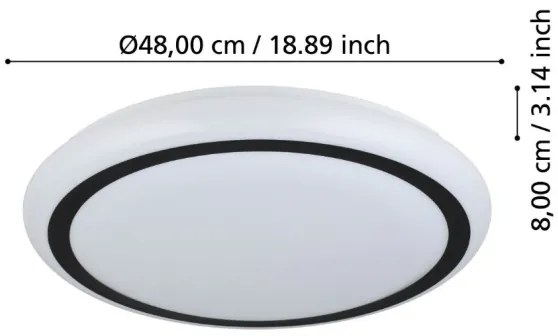 Eglo 900335 - LED Stropné svietidlo CAPASSO LED/19,5W/230V