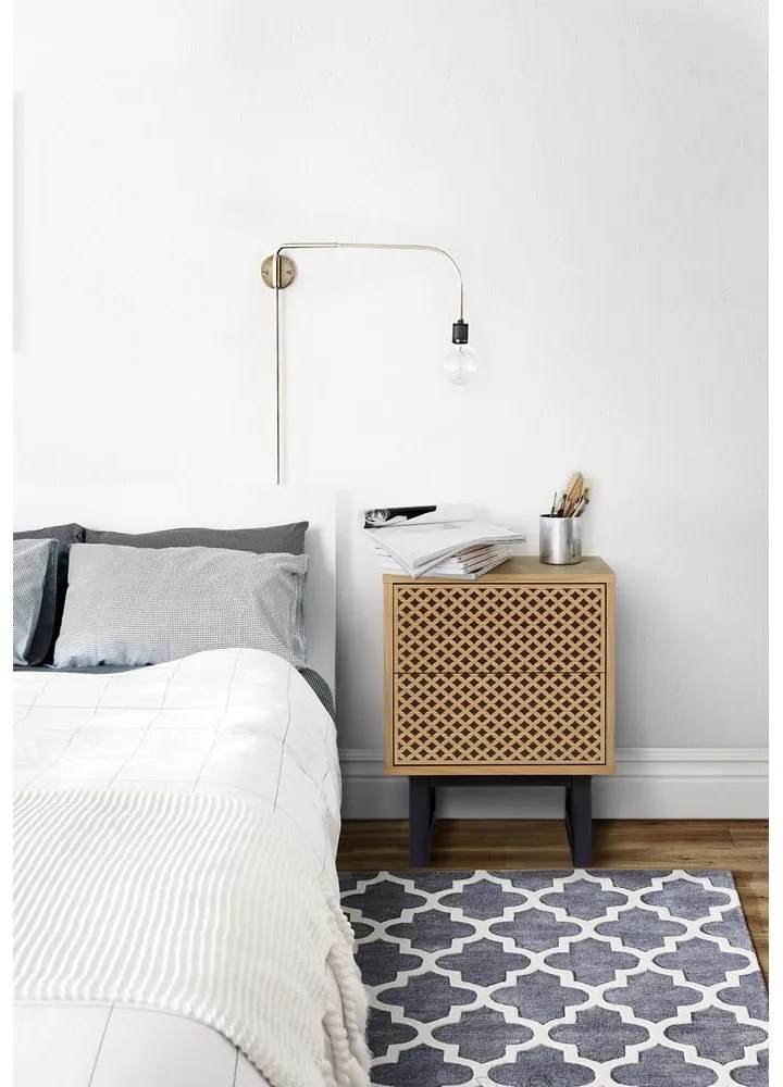 Nočný stolík v dubovom dekore Woodman Camden Diamond