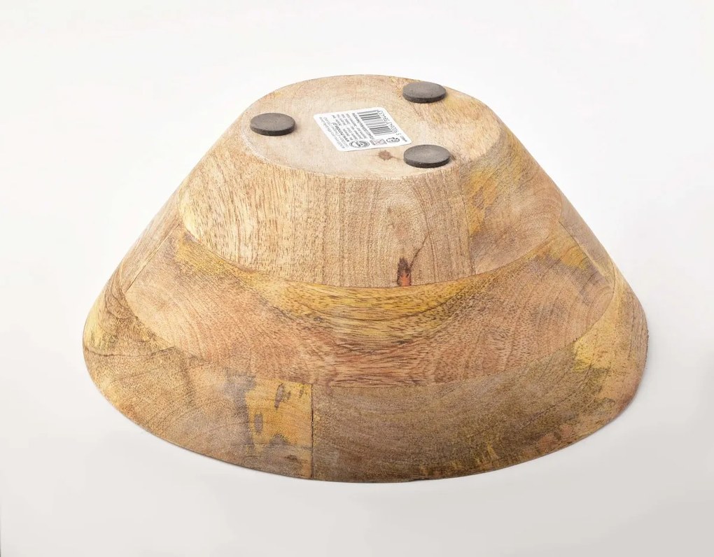 Dekoračná miska LOGAN drevená 25x10 cm
