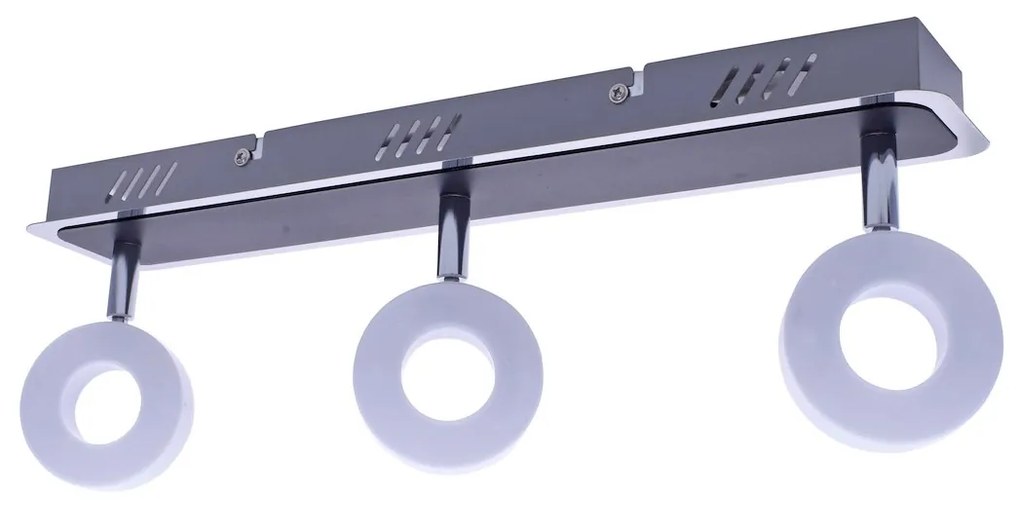 Bodové LED svietidlo Sole, 3x LED 15w, 4000k, ch/b