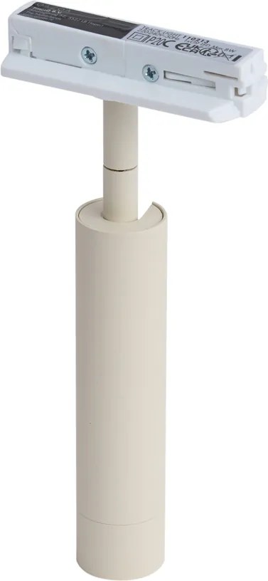 Moderný reflektor béžový s bielou farbou pre 1-fázový koľajnicový systém - Iconic Ivy