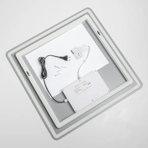 Brilagi - stmievateľné LED kúpeľňové vyhrievané zrkadlo s podsvietením BELLA LED/16W/230V 60x60 cm IP44