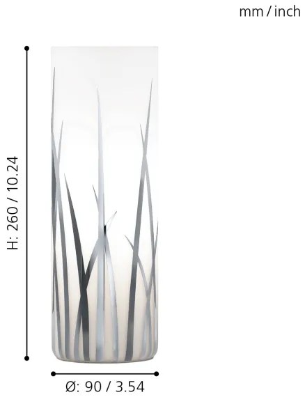 Eglo 92743 - Stolná lampa RIVATO 1xE27/60W/230V