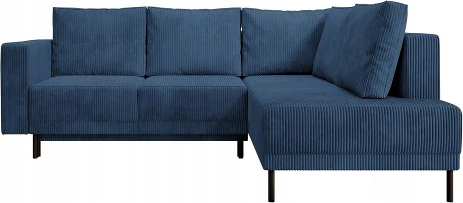 Rohová sedacia súprava Rodriguez (p) (námornícka modrá čierna)