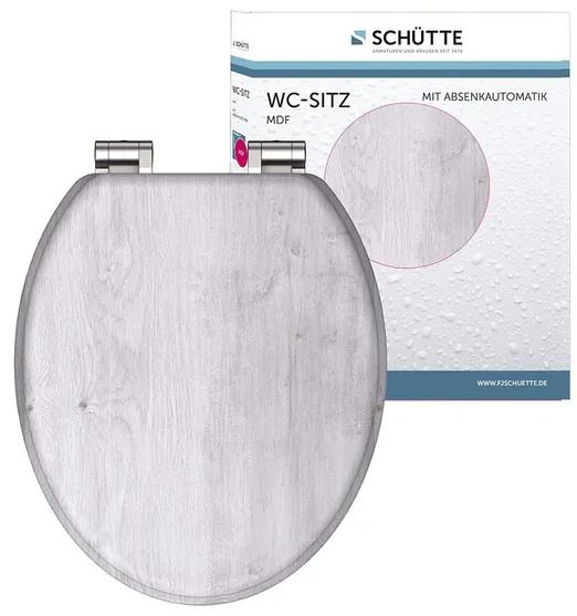 Schütte WC doska s pomalým spúšťaním (imitácia svetlého dreva)  (100335885)