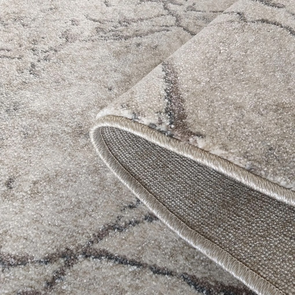 DY Béžový abstraktný koberec Vista 07 Rozmer: 200x290 cm