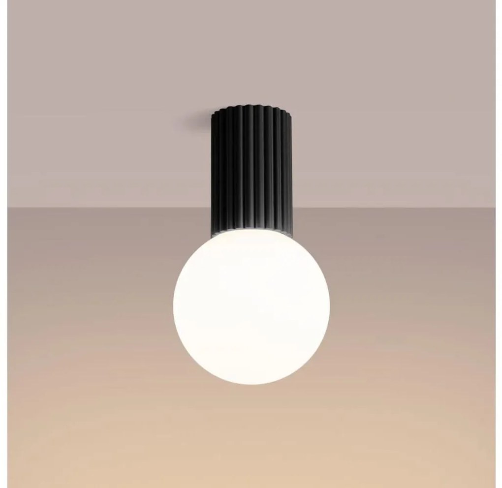 Sollux SL.1713 - Kúpeľňové stropné svietidlo HALO 1xG9/8W/230V IP44 čierna