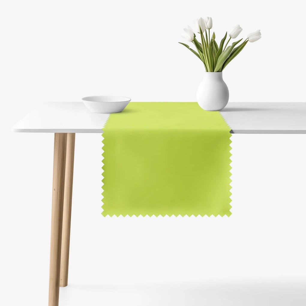 Goldea veľkonočný behúň na stôl teflónový - zelený 35x160 cm