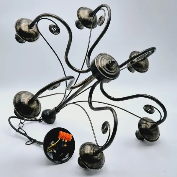 Luster na reťazi DONATO 6xE14/40W/230V