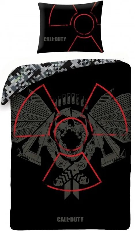 Bavlnené posteľné obliečky Call of Duty - motív Nuclear - 100% bavlna - 70 x 90 cm + 140 x 200 cm