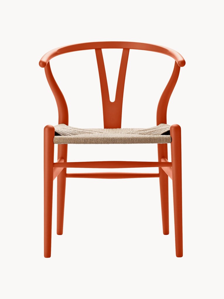 Drevená stolička's tkaným sedadlom CH24 Wishbone Chair
