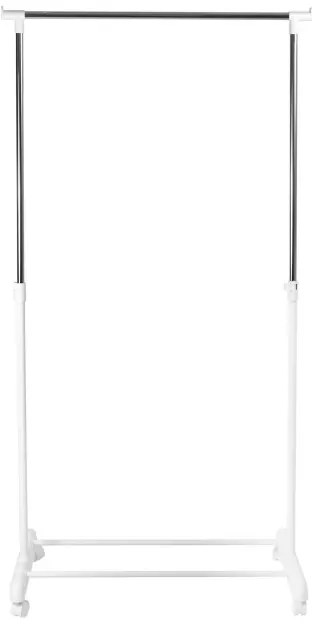 Vešiakový stojan ALIK na kolieskach biely