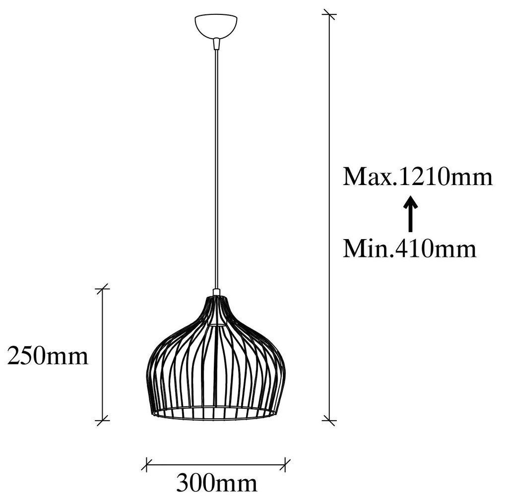 Stropné svietidlo BEK zlaté