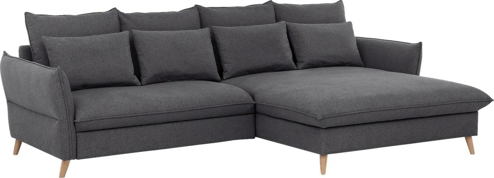 XXXLutz ROHOVÁ SEDAČKA, textil, sivá MID.YOU - Sedačky - 000694006707