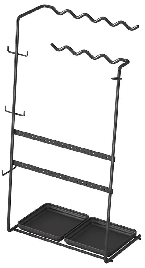 Čierny organizér na šperky Metaltex My Jewels