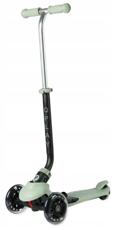 QPlay - Detská kolobežka s LED kolieskami 5 v 1 SEMA PRO zelená