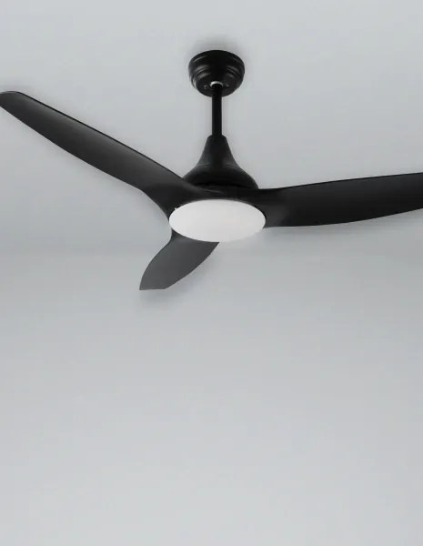Stropný ventilátor Samoa 12.2 čierne s diaľkovým ovládaním