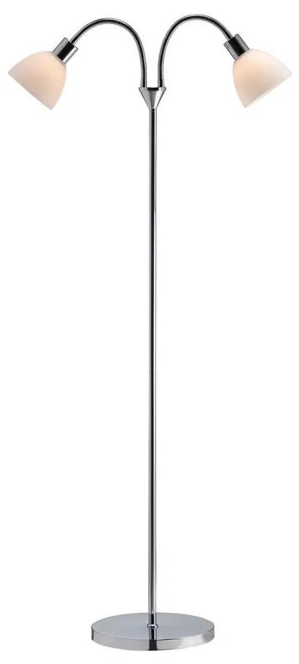 Nordlux - Stojacia lampa RAY 2xE14/25W/230V lesklý chróm