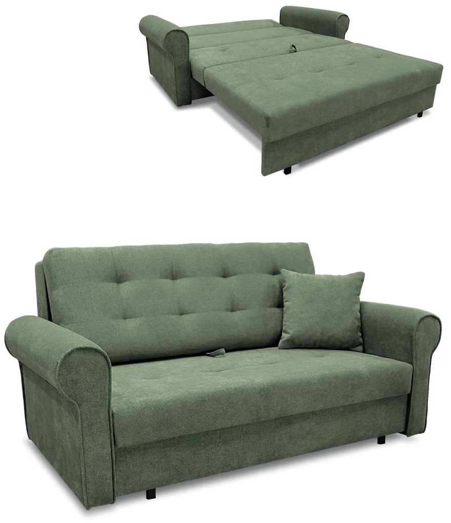 Rozkladacia trojmiestna pohovka s úložným priestorom Bil III