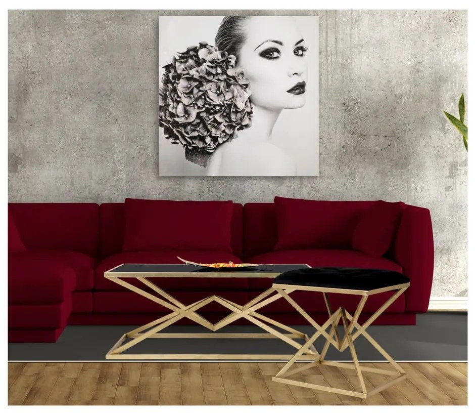 Stolička v čierno-zlatej farbe Mauro Ferretti Piramid