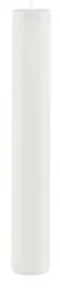 Biela dlhá sviečka Ego Dekor Cylinder Pure, doba horenia 28 h