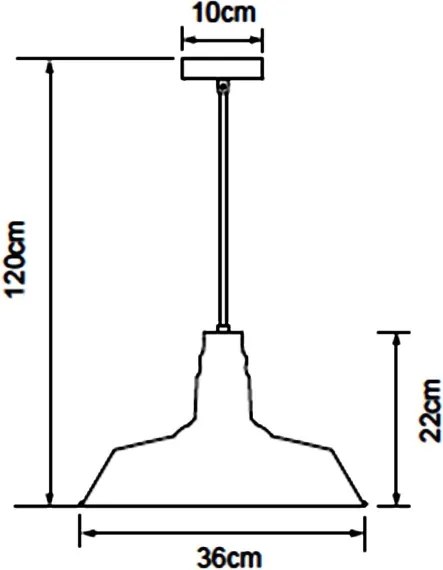 Aigostar - LED luster na lanku 1xE27/60W/230V pr. 36 cm čierna