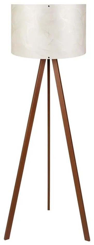 Stojacia lampa AYD 1xE27/40W/230V biela+/hnedá