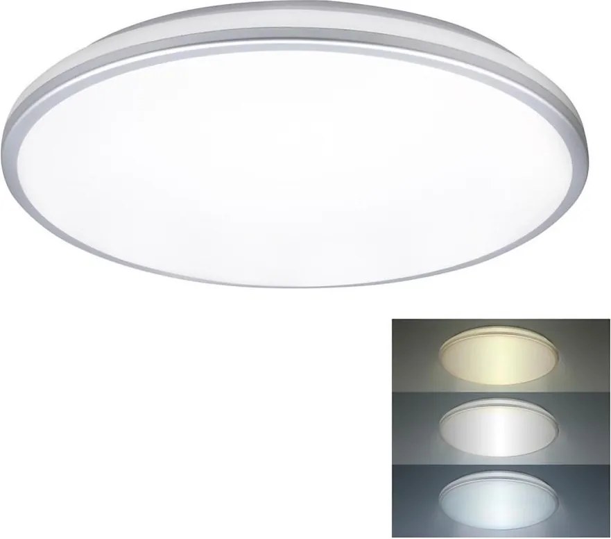 Solight WO797- LED Kúpeľňové stropné svietidlo LED/24W/230V 3000/4000/6500K IP54