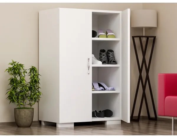 Skrinka na topánky MADA 94x60 cm biela