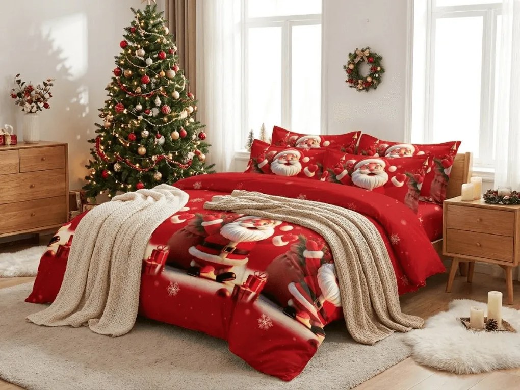 Obliečky z mikrovlákna JOLLYPOP červené Rozmer obliečky: 70 x 80 cm | 140 x 200 cm