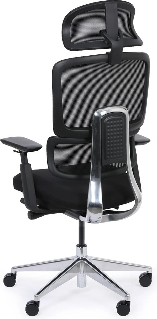 Kancelárska stolička WILMOT MF, čierny rám, čierna