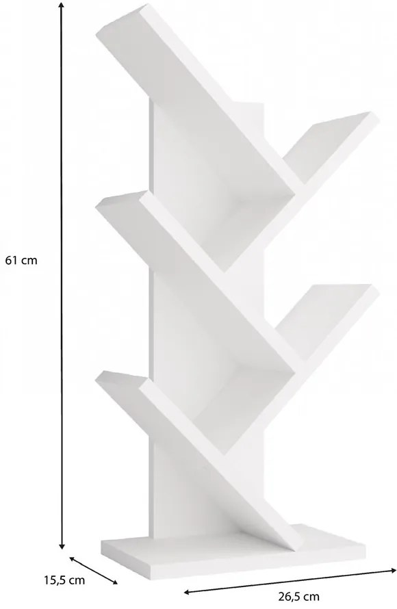 Knižnica Zábavná Mini 26,5 cm biela