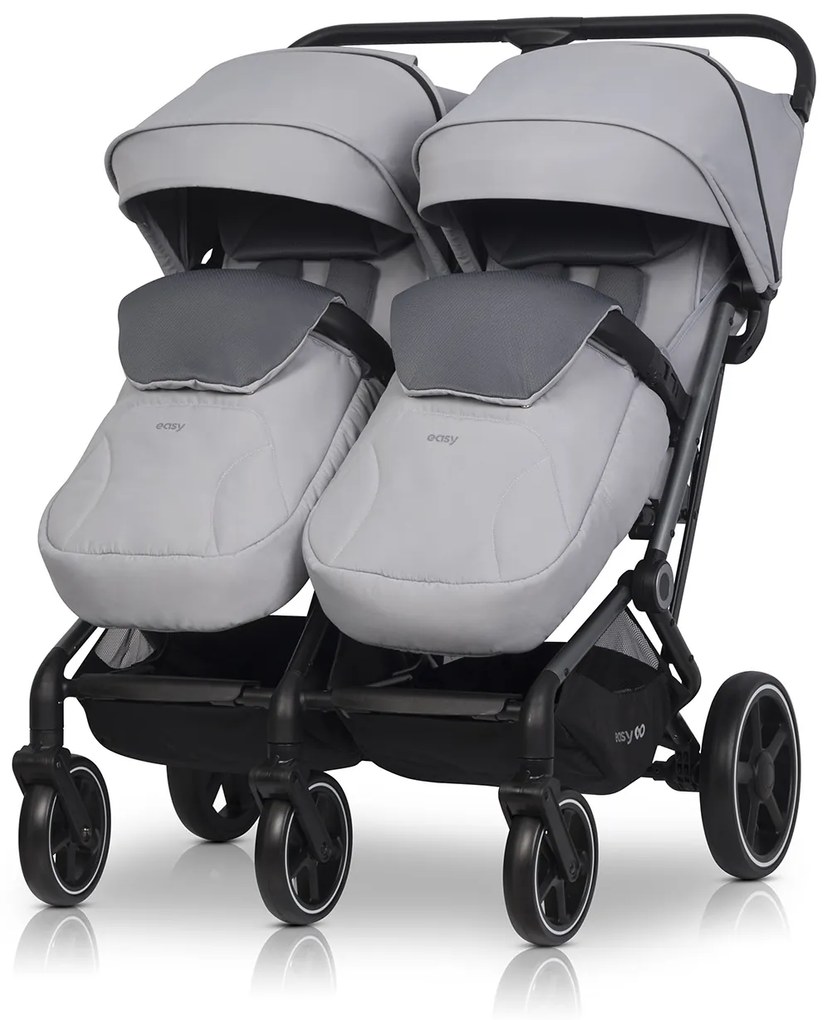 Súrodenecký kočík EasyGo Echo Cloudy Gray