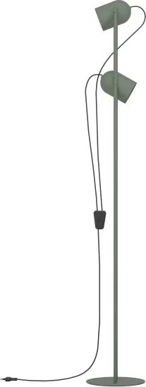 Eglo 44137 - Stojacia lampa TILSTON 2xE14/8W/230V zelená