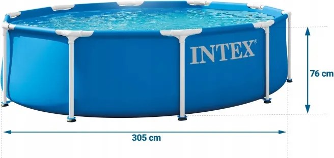 Záhradný bazén s rámom 6v1, 305x76cm | INTEX