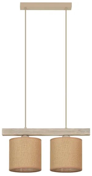 Brilagi - Luster na lanku FOREST 2xE27/15W/230V borovica/hnedá